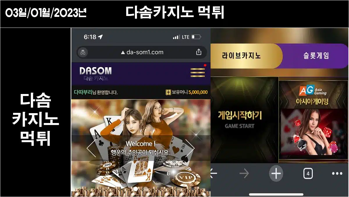 You are currently viewing 다솜카지노 먹튀